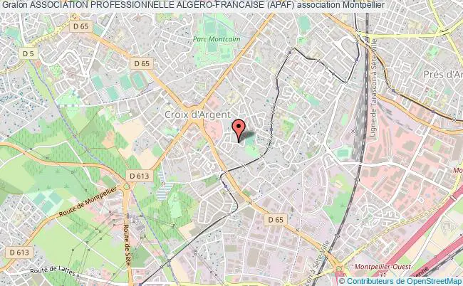 plan association Association Professionnelle Algero-francaise (apaf) Montpellier