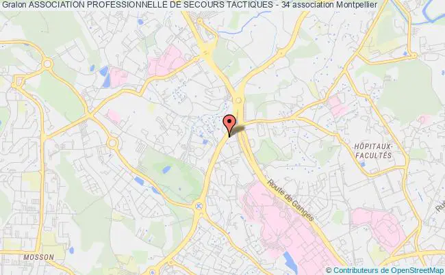 plan association Association Professionnelle De Secours Tactiques - 34 Montpellier