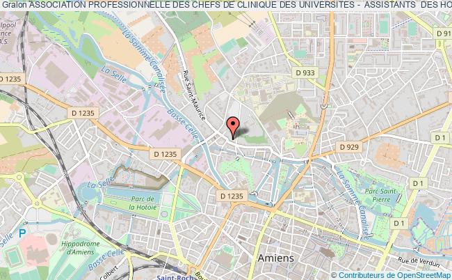 ASSOCIATION PROFESSIONNELLE DES CHEFS DE CLINIQUE DES UNIVERSITES -  ASSISTANTS  DES HOPITAUX DU C H U D'AMIENS-PICARDIR