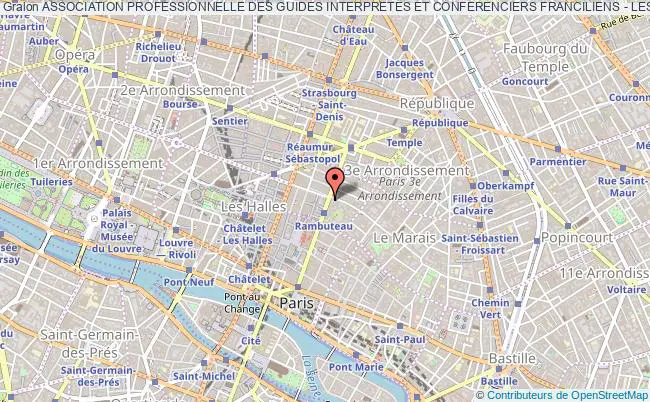plan association Association Professionnelle Des Guides Interpretes Et Conferenciers Franciliens - Les Guides-conferenciers Du Grand Paris Paris