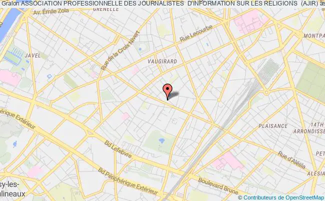 plan association Association Professionnelle Des Journalistes  D'information Sur Les Religions  (ajir) Paris