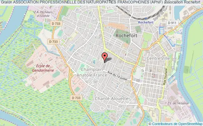 plan association Association Professionnelle Des Naturopathes Francophones (apnf) Rochefort