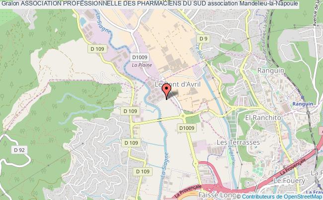 plan association Association Professionnelle Des Pharmaciens Du Sud Mandelieu-la-Napoule