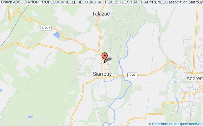 plan association Association Professionnelle Secours Tactiques - Des Hautes-pyrenees Siarrouy
