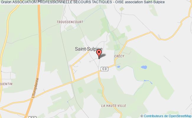 plan association Association Professionnelle Secours Tactiques - Oise Saint-Sulpice