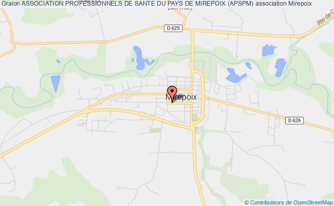 plan association Association Professionnels De Sante Du Pays De Mirepoix (apspm) Mirepoix