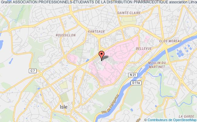 plan association Association Professionnels-Étudiants De La Distribution Pharmaceutique Limoges