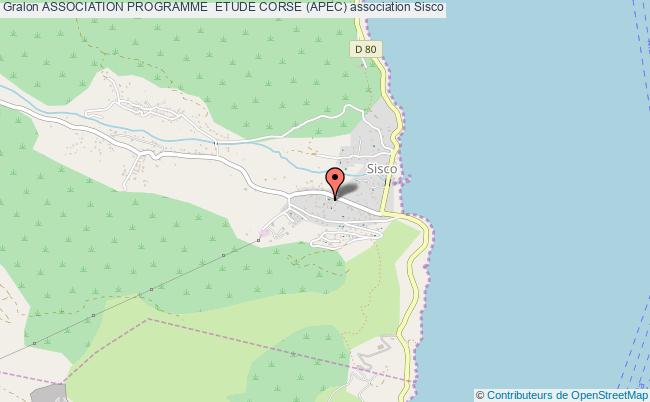 plan association Association Programme  Etude Corse (apec) Sisco
