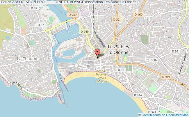 plan association Association Projet Jeune Et Voyage Les   Sables-d'Olonne