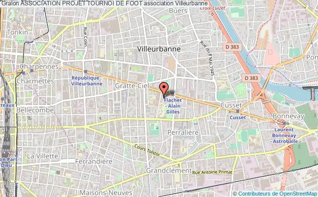 plan association Association Projet Tournoi De Foot Villeurbanne cedex