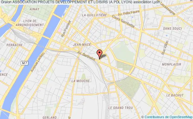 plan association Association Projets Developpement Et Loisirs (a.pdl Lyon) Lyon