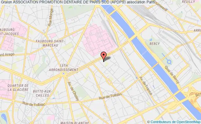 plan association Association Promotion Dentaire De Paris Sud (apdps) Paris
