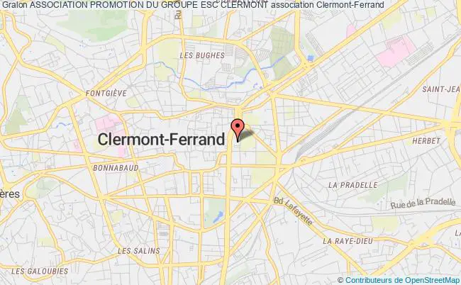 plan association Association Promotion Du Groupe Esc Clermont Clermont-Ferrand