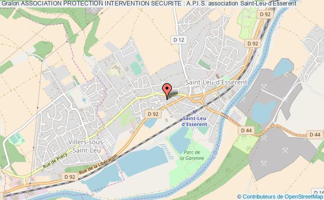 plan association Association Protection Intervention Securite : A.p.i.s. Saint-Leu-d'Esserent