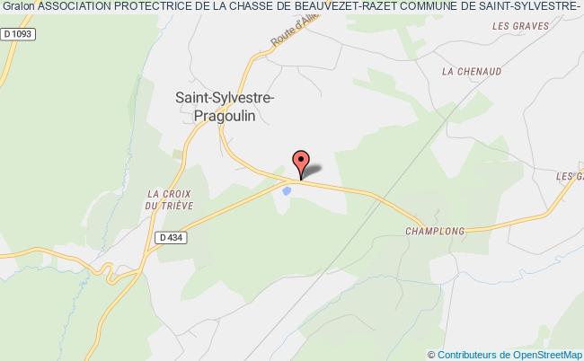 plan association Association Protectrice De La Chasse De Beauvezet-razet Commune De Saint-sylvestre- Pragoulin Saint-Sylvestre-Pragoulin