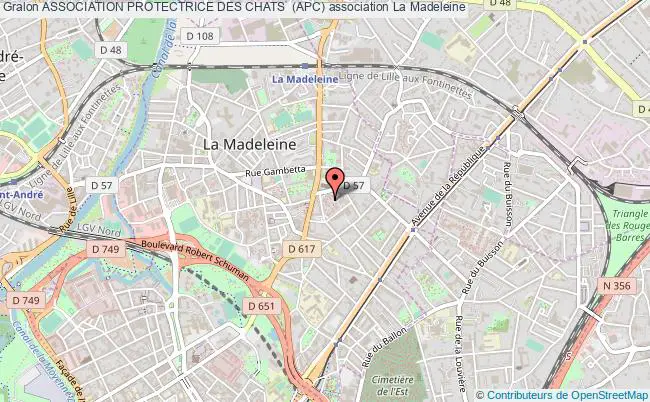 plan association Association Protectrice Des Chats  (apc) La Madeleine