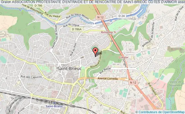 plan association Association Protestante D'entraide Et De Rencontre De Saint-brieuc Cotes D'armor Saint-Brieuc