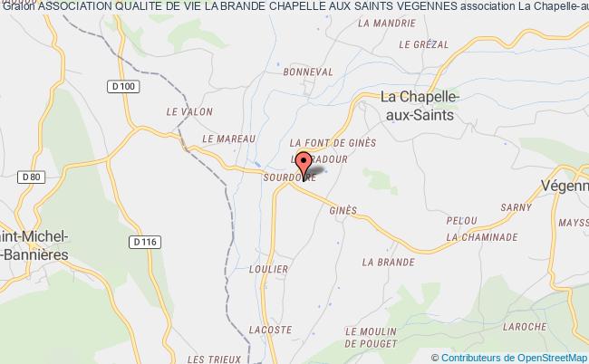 plan association Association Qualite De Vie La Brande Chapelle Aux Saints Vegennes La    Chapelle-aux-Saints