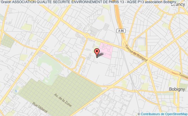 plan association Association Qualite Securite Environnement De Paris 13 - Aqse P13 Bobigny