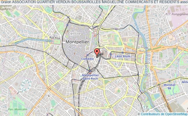 plan association Association Quartier Verdun Boussairolles Maguelone Commercants Et Residents Montpellier