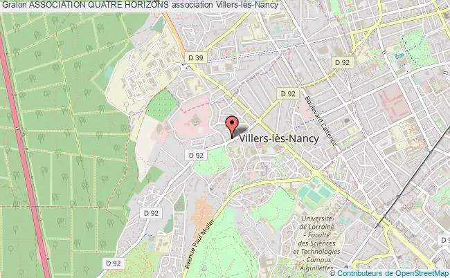 plan association Association Quatre Horizons Villers-lès-Nancy