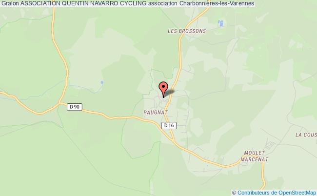 plan association Association Quentin Navarro Cycling Charbonnières-les-Varennes
