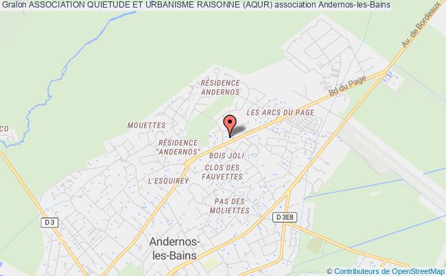 plan association Association Quietude Et Urbanisme Raisonne (aqur) Andernos-les-Bains