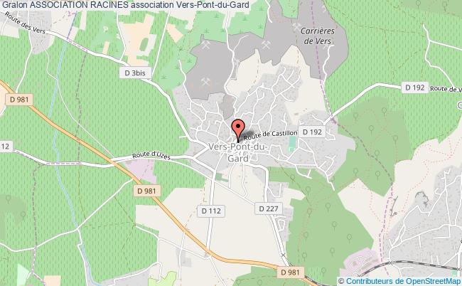 plan association Association Racines Vers-Pont-du-Gard