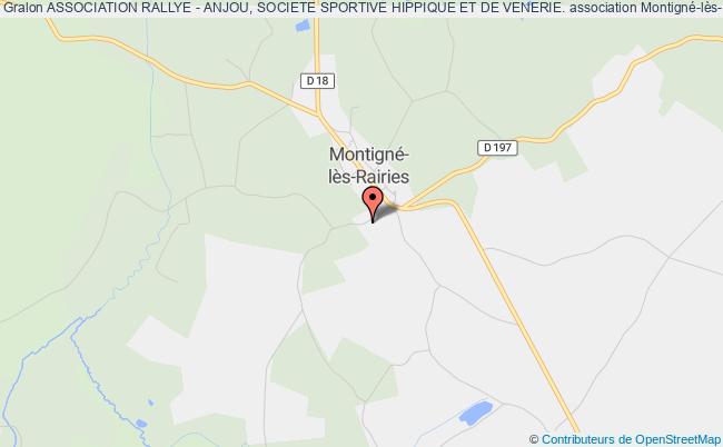 plan association Association Rallye - Anjou, Societe Sportive Hippique Et De Venerie. Montigné-lès-Rairies