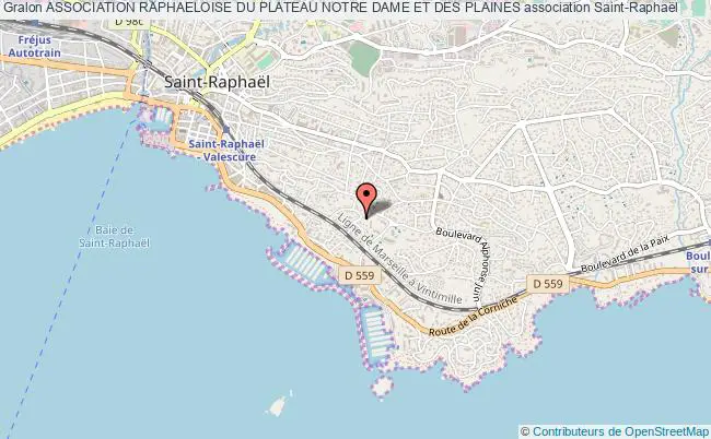 plan association Association Raphaeloise Du Plateau Notre Dame Et Des Plaines Saint-Raphaël