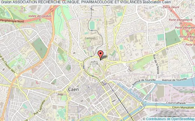 plan association Association Recherche Clinique, Pharmacologie Et Vigilances Caen