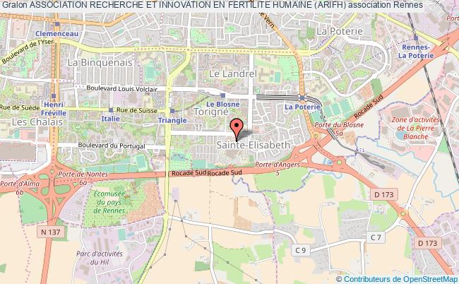plan association Association Recherche Et Innovation En Fertilite Humaine (arifh) Rennes Cedex 2