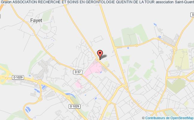 plan association Association Recherche Et Soins En GÉrontologie Quentin De La Tour Saint-Quentin