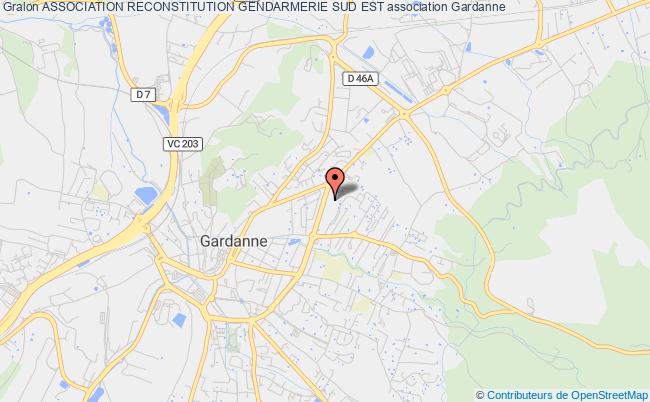 plan association Association Reconstitution Gendarmerie Sud Est Gardanne