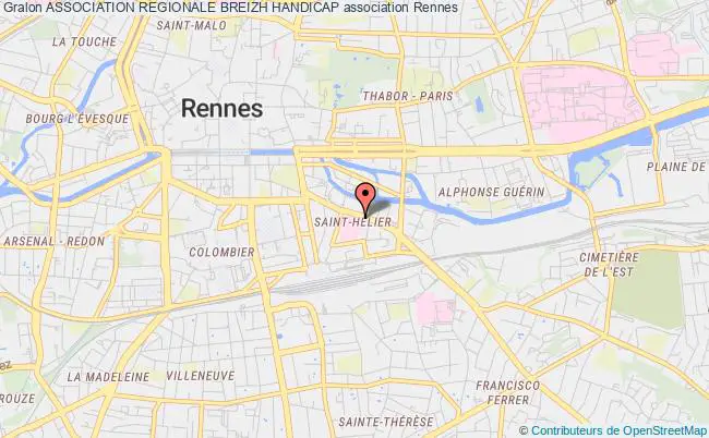 plan association Association Regionale Breizh Handicap Rennes