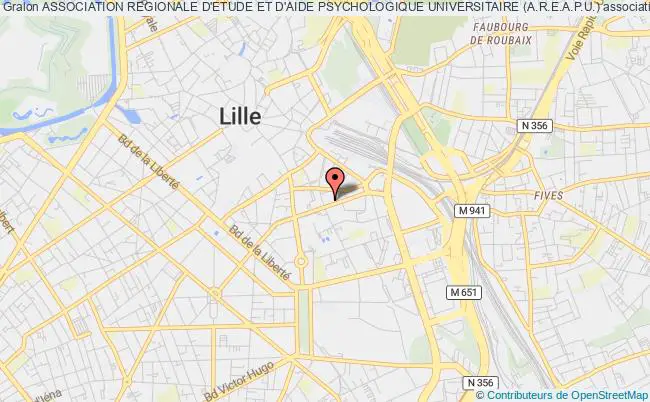 plan association Association Regionale D'etude Et D'aide Psychologique Universitaire (a.r.e.a.p.u.) Lille