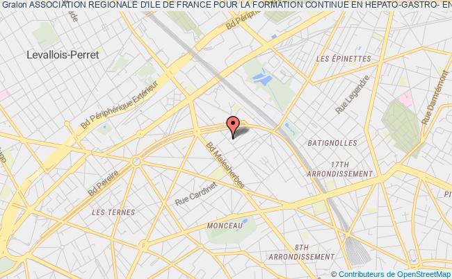 plan association Association Regionale D'ile De France Pour La Formation Continue En Hepato-gastro- Enterologie (g.h.i.f.) Paris