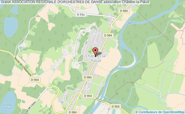 plan association Association Regionale D'orchestres De Danse Châtillon-la-Palud