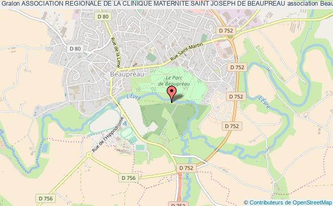 plan association Association Regionale De La Clinique Maternite Saint Joseph De Beaupreau Beaupréau