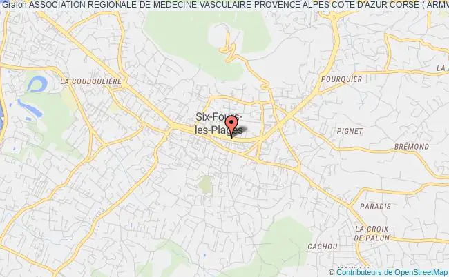 plan association Association Regionale De Medecine Vasculaire Provence Alpes Cote D'azur Corse ( Armv Paca Et Corse ) Six-Fours-les-Plages