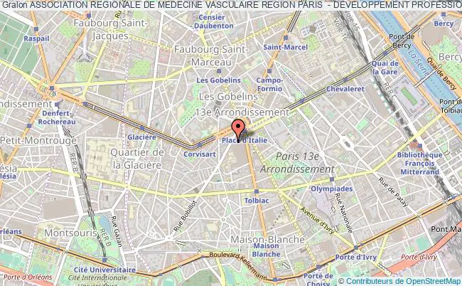 plan association Association Regionale De Medecine Vasculaire Region Paris  - Developpement Professionnel Continu Paris