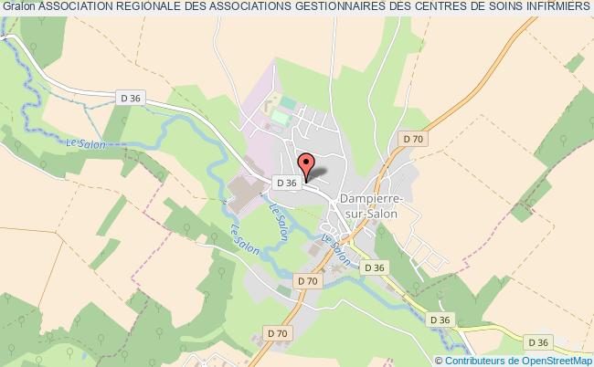plan association Association Regionale Des Associations Gestionnaires Des Centres De Soins Infirmiers De Franche-comte Dampierre-sur-Salon