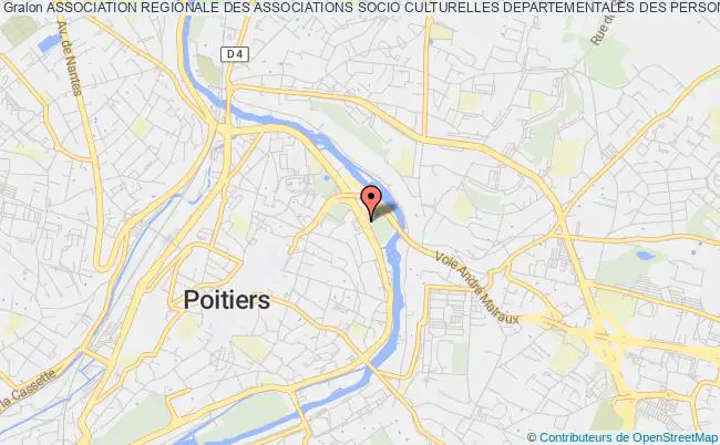 plan association Association Regionale Des Associations Socio Culturelles Departementales Des Personnels De Justice De La Cour D'appel De Poitiers Poitiers