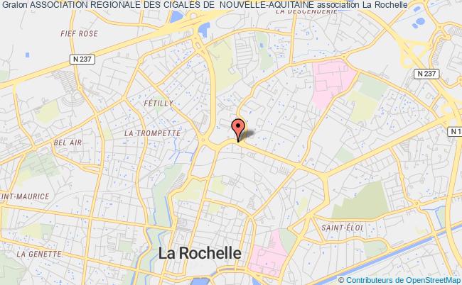 plan association Association Regionale Des Cigales De  Nouvelle-aquitaine Rochelle