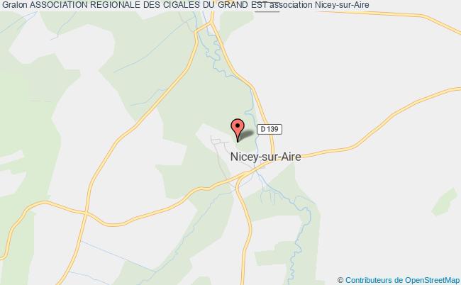 plan association Association Regionale Des Cigales Du Grand Est Nicey-sur-Aire