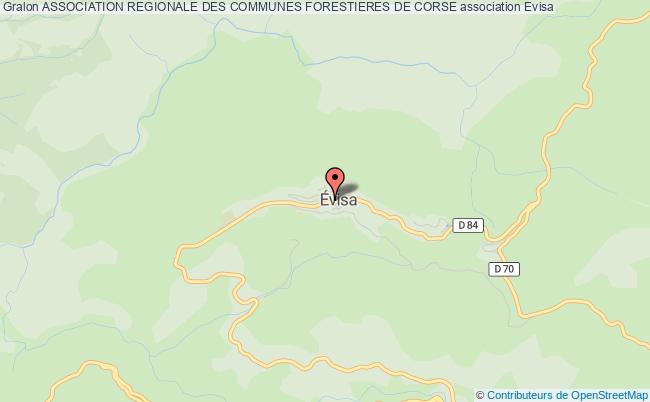 plan association Association Regionale Des Communes Forestieres De Corse Évisa