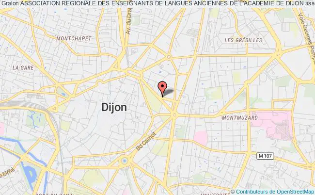 plan association Association Regionale Des Enseignants De Langues Anciennes De L'academie De Dijon Dijon