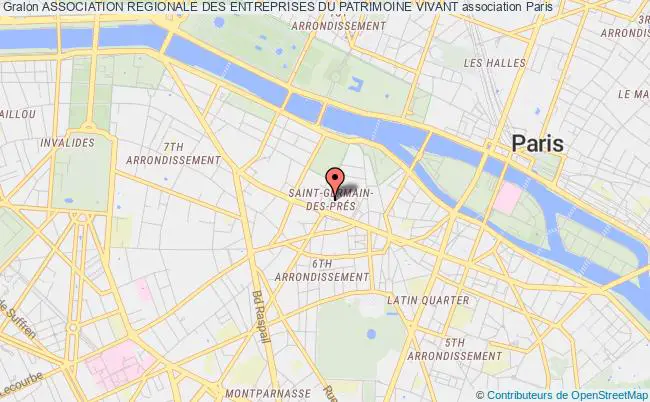 plan association Association Regionale Des Entreprises Du Patrimoine Vivant Paris