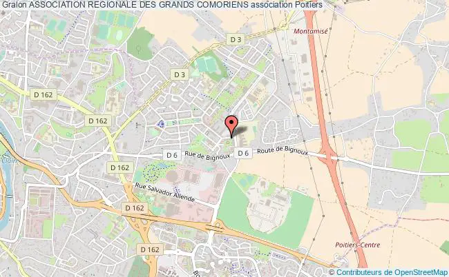 plan association Association Regionale Des Grands Comoriens Poitiers