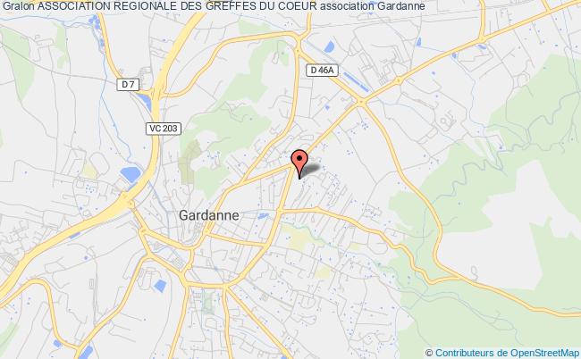 plan association Association Regionale Des Greffes Du Coeur Gardanne